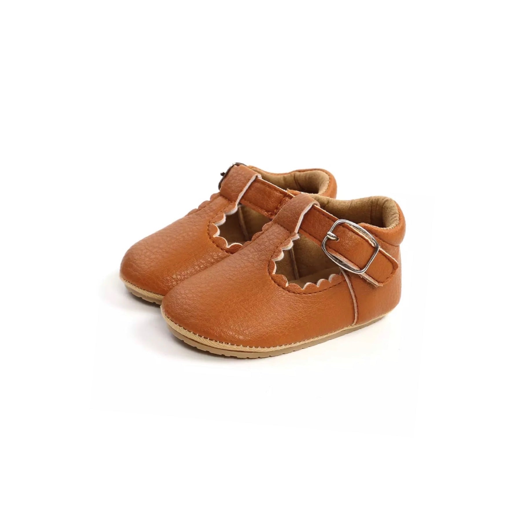 Tan leather mary jane shoes on sale