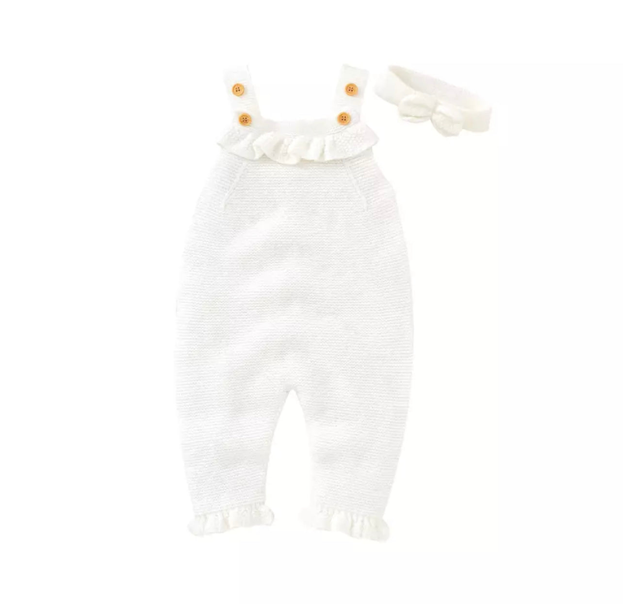 Unisex Lycra Cream Overdyed Dungaree main image 1